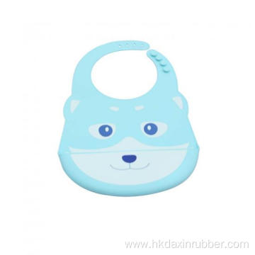 Soft Waterproof Cute Pocket Silicone Baby Bib